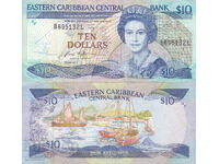 tino37 - ΑΝΑΤΟΛΙΚΕΣ ΚΑΡΙΒΙΚΕΣ (Αγία Λουκία) - 10 ΔΟΛΑΡΙΑ - 1985/93