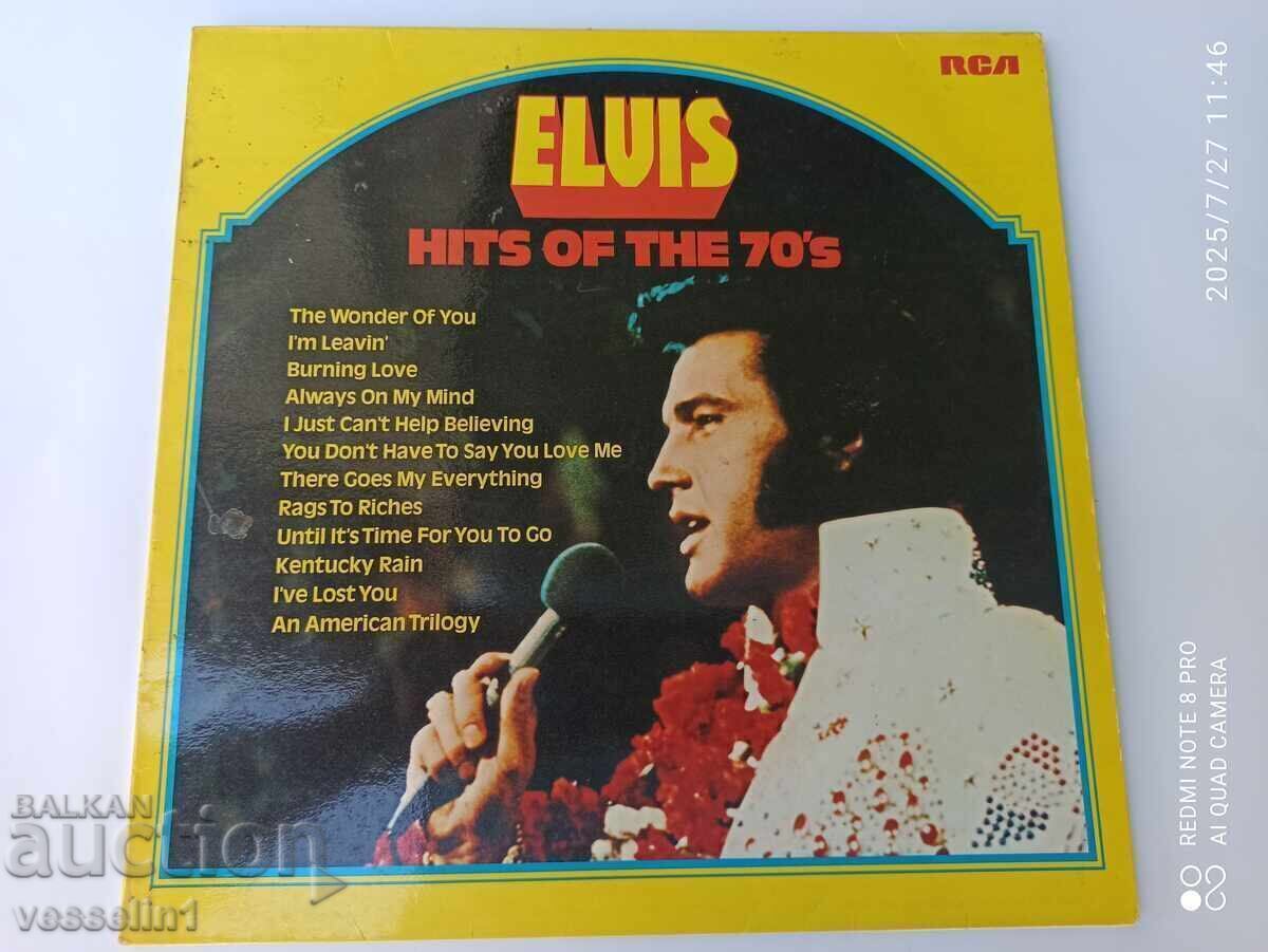 Old Elvis gramophone record vinyl record