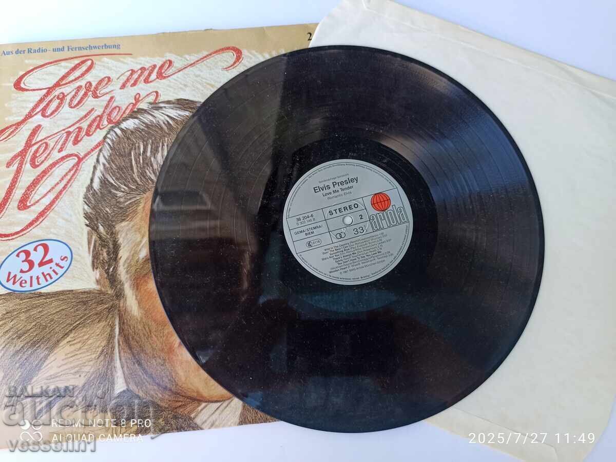 Auction  Old Elvis gramophone record vinyl record