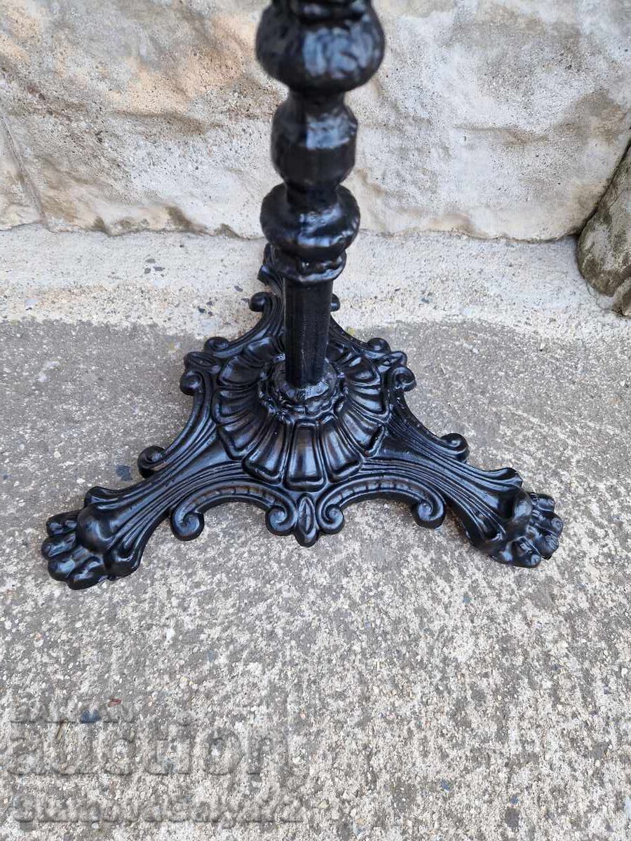 Υπέροχο αντίκα μεταλλικό βοηθητικό τραπεζάκι κήπου - 7