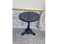 Măsuță de grădină auxiliară metalică antică minunată