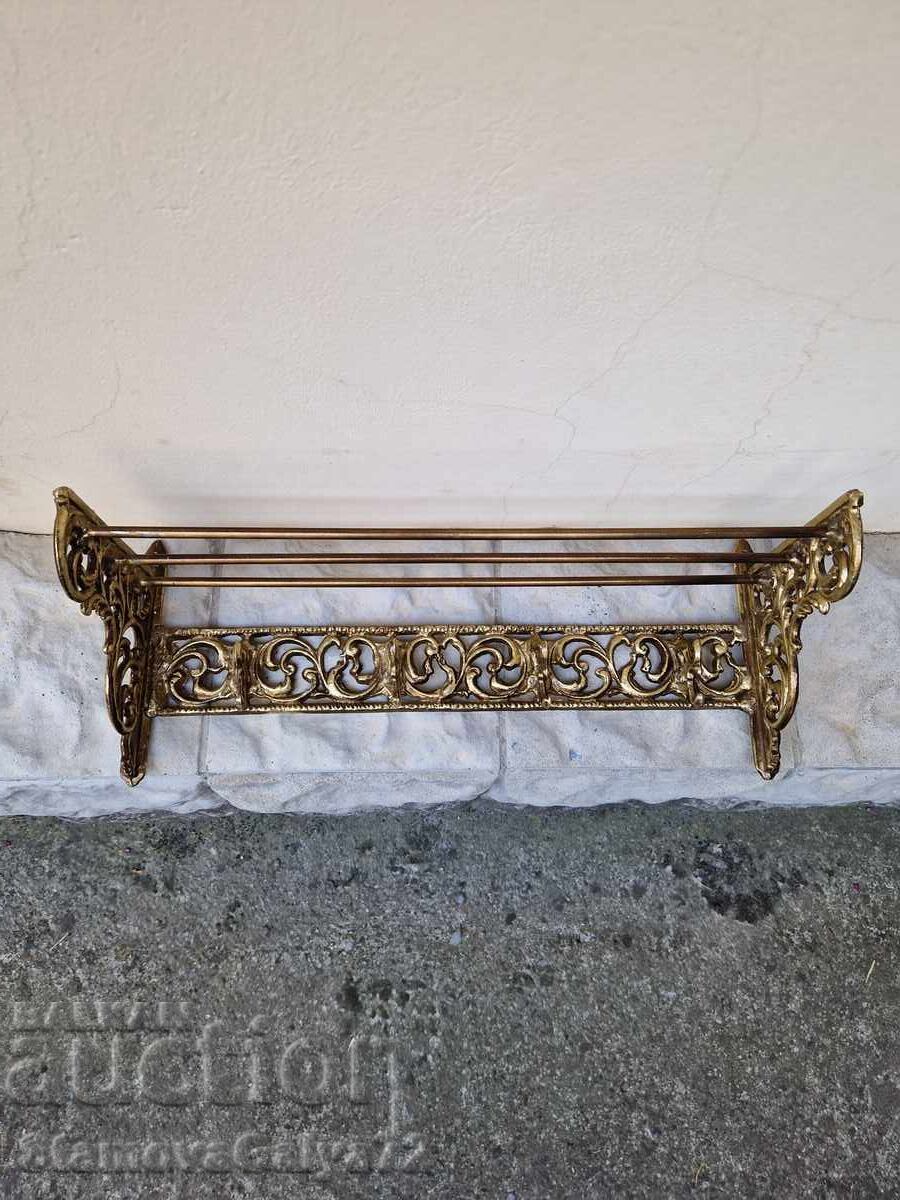 Licitație Umeraș de perete metalic antic, superb Licitație Umeraș de perete metalic antic, superb