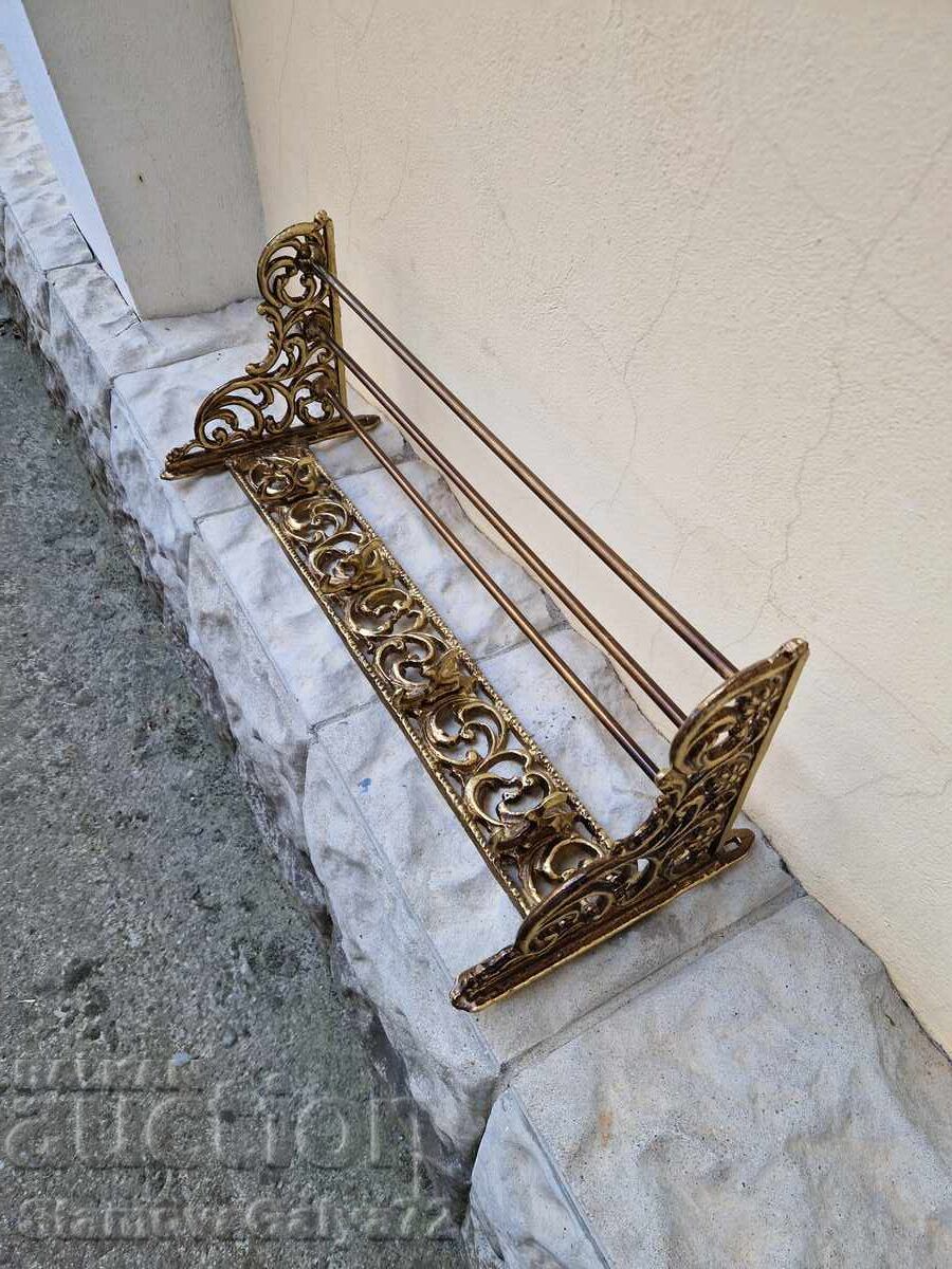 Umeraș de perete metalic antic, superb Umeraș de perete metalic antic, superb