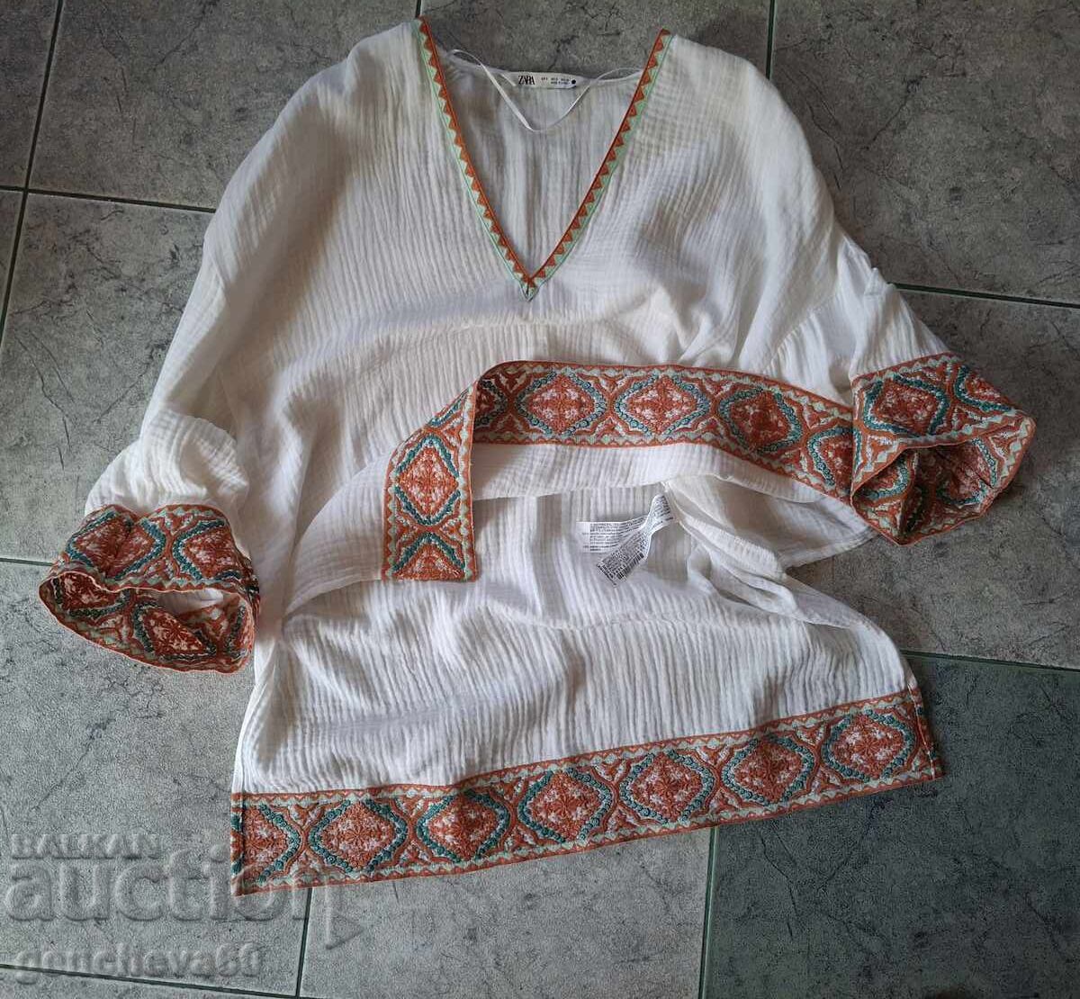 Όμορφη μπλούζα ZARA με μηχανική κέντημα - 5