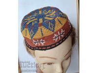 Vintage hand-knitted tubeteika