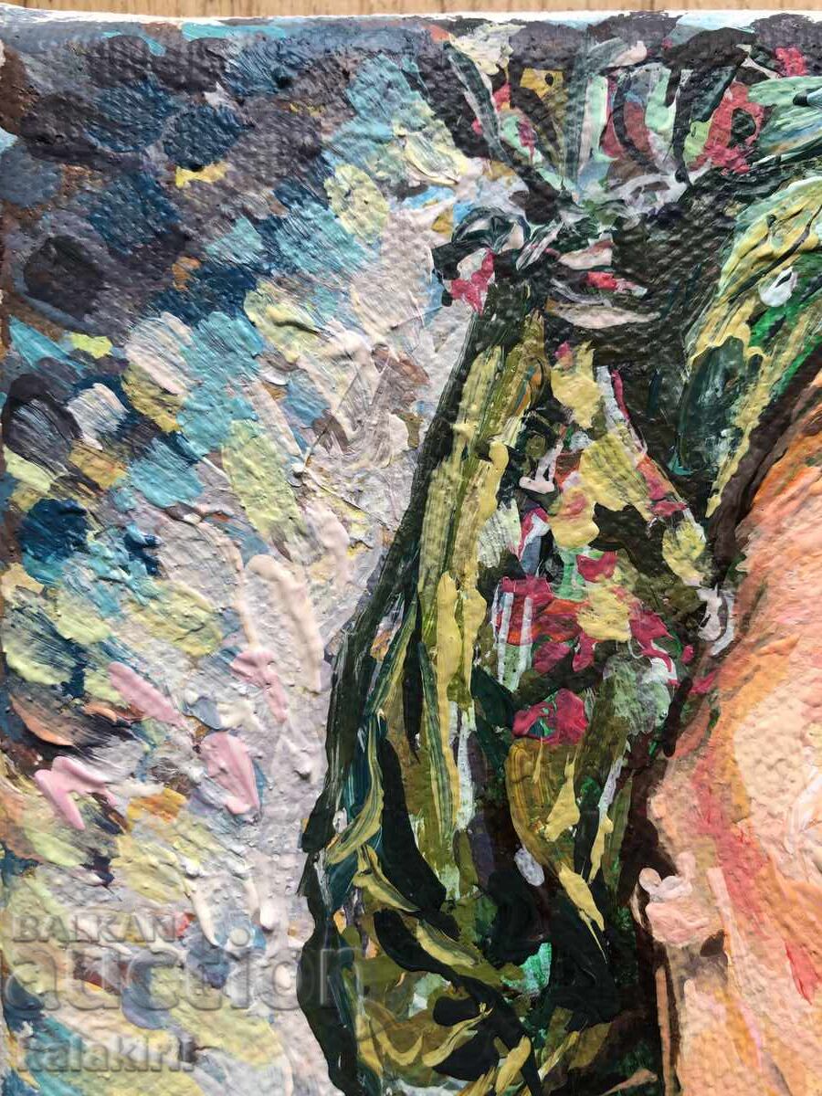 Delivery of Bulgarian woman with coins and a rose