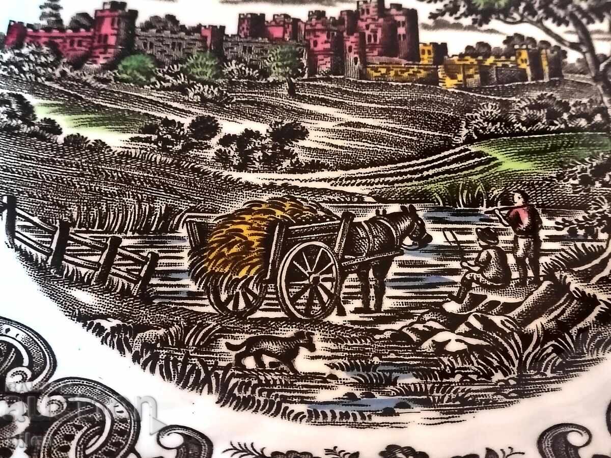 Παράδοση Αγγλική Συλλεκτική Πιατέλα Ironstone Παράδοση Αγγλική Συλλεκτική Πιατέλα Ironstone