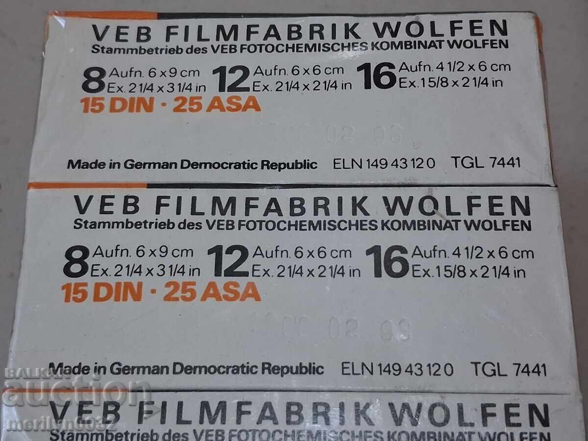 Auction  ORWO GDR Photo Film, GDR, Brand New, UNUSED Film, 10 pcs
