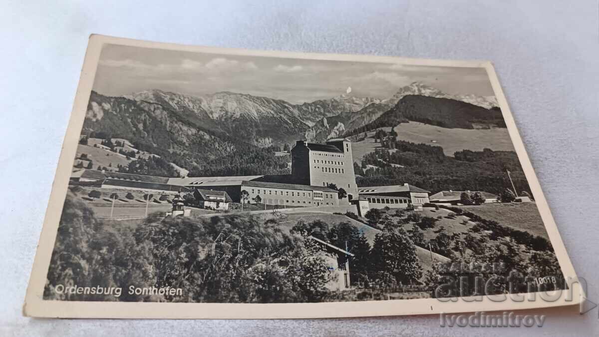 Postcard Ordenburg Sonthofen