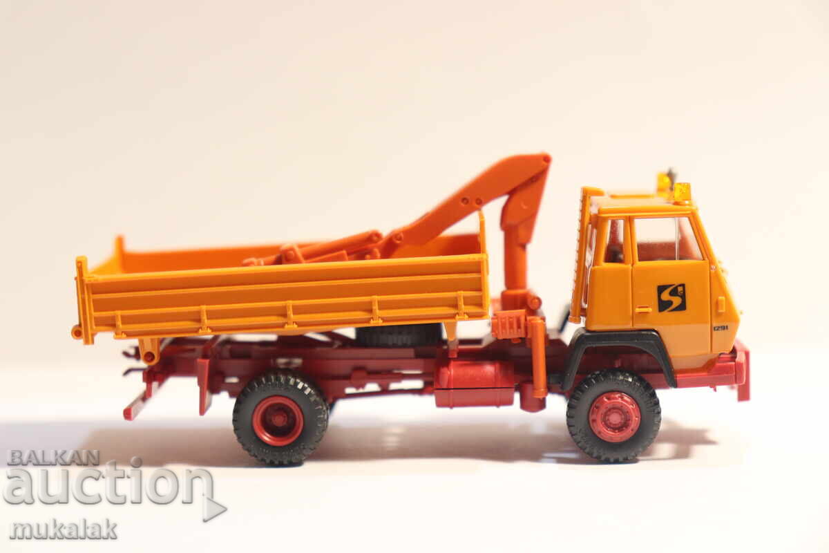 Livrarea ROCO H0 1/87 STEYR CAMION MODEL MAȘINĂ DE MARFĂ BASCULANTĂ MACARA Livrarea ROCO H0 1/87 STEYR CAMION MODEL MAȘINĂ DE MARFĂ BASCULANTĂ MACARA