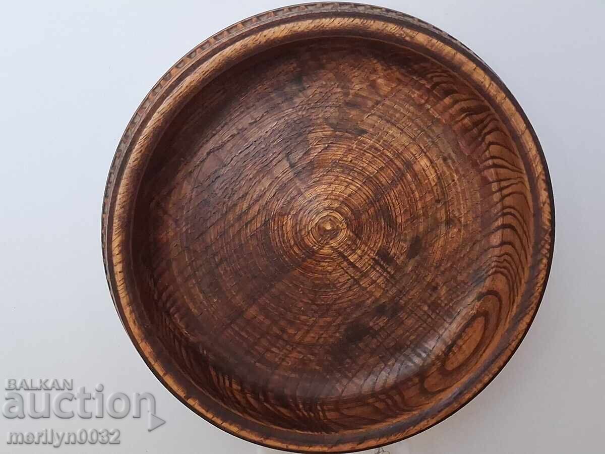 Auction  Carved fruit bowl from walnut, wooden vessel, wood carving