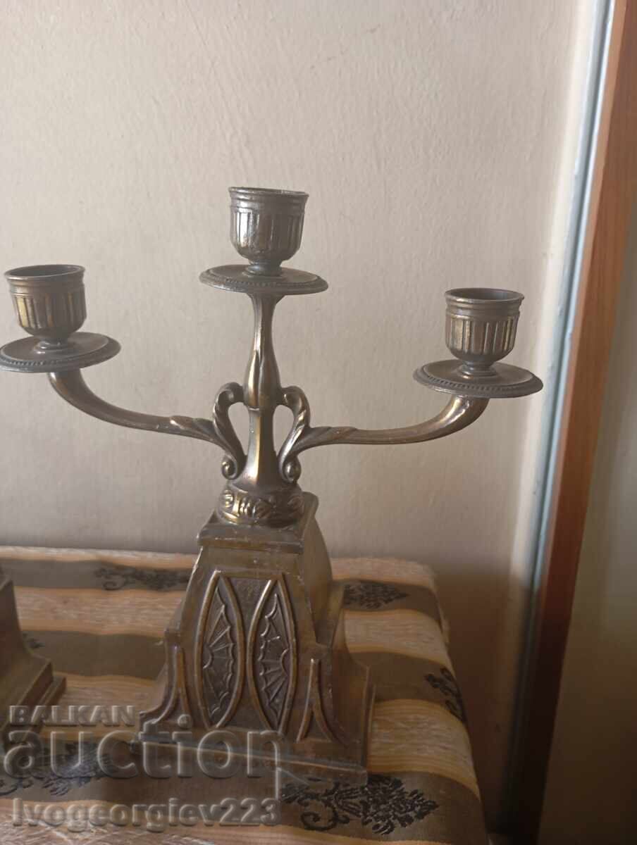 Crucifix set, cross with candlesticks with price 200.00 BGN | € 102.26