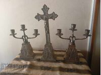 Set cruce, cruce cu sfeșnice