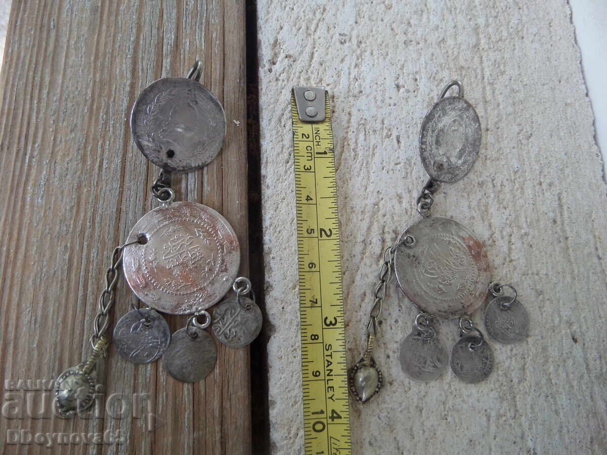 Παλαιά κοσμήματα, ασημένια νομίσματα, ακτσέδες - 2 τμχ - 5