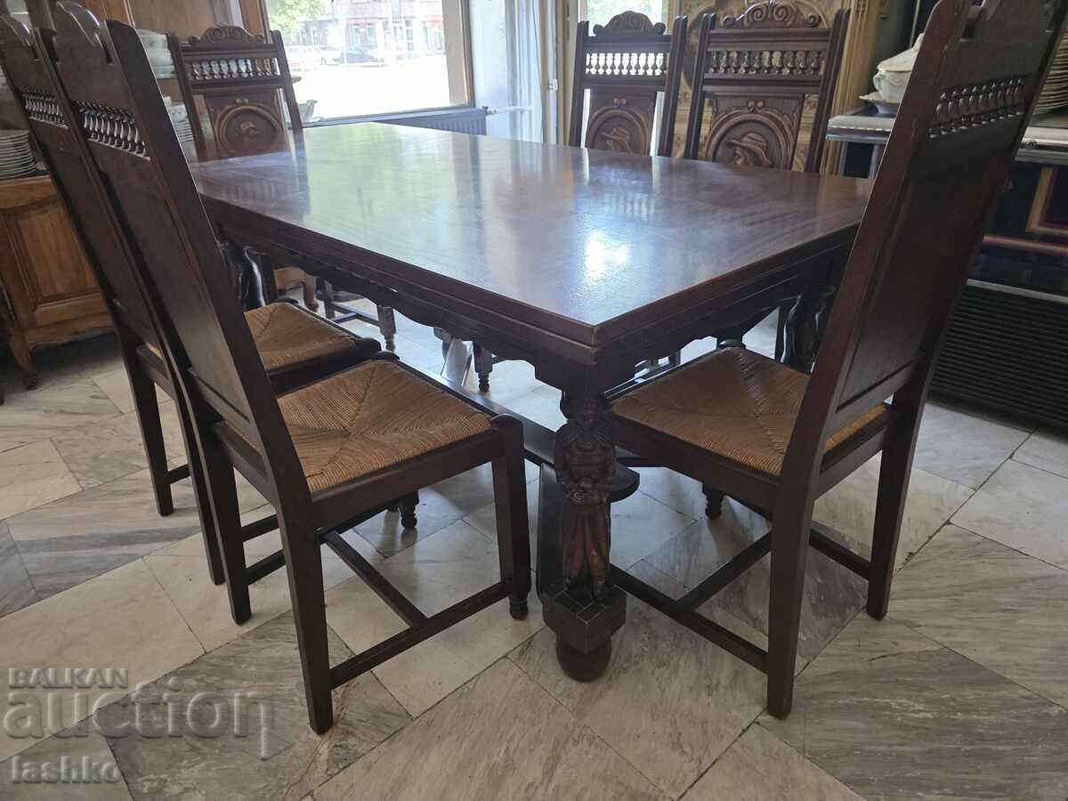 Dining table with 6 chairs - 7 Dining table with 6 chairs - 7