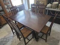 Dining table with 6 chairs
