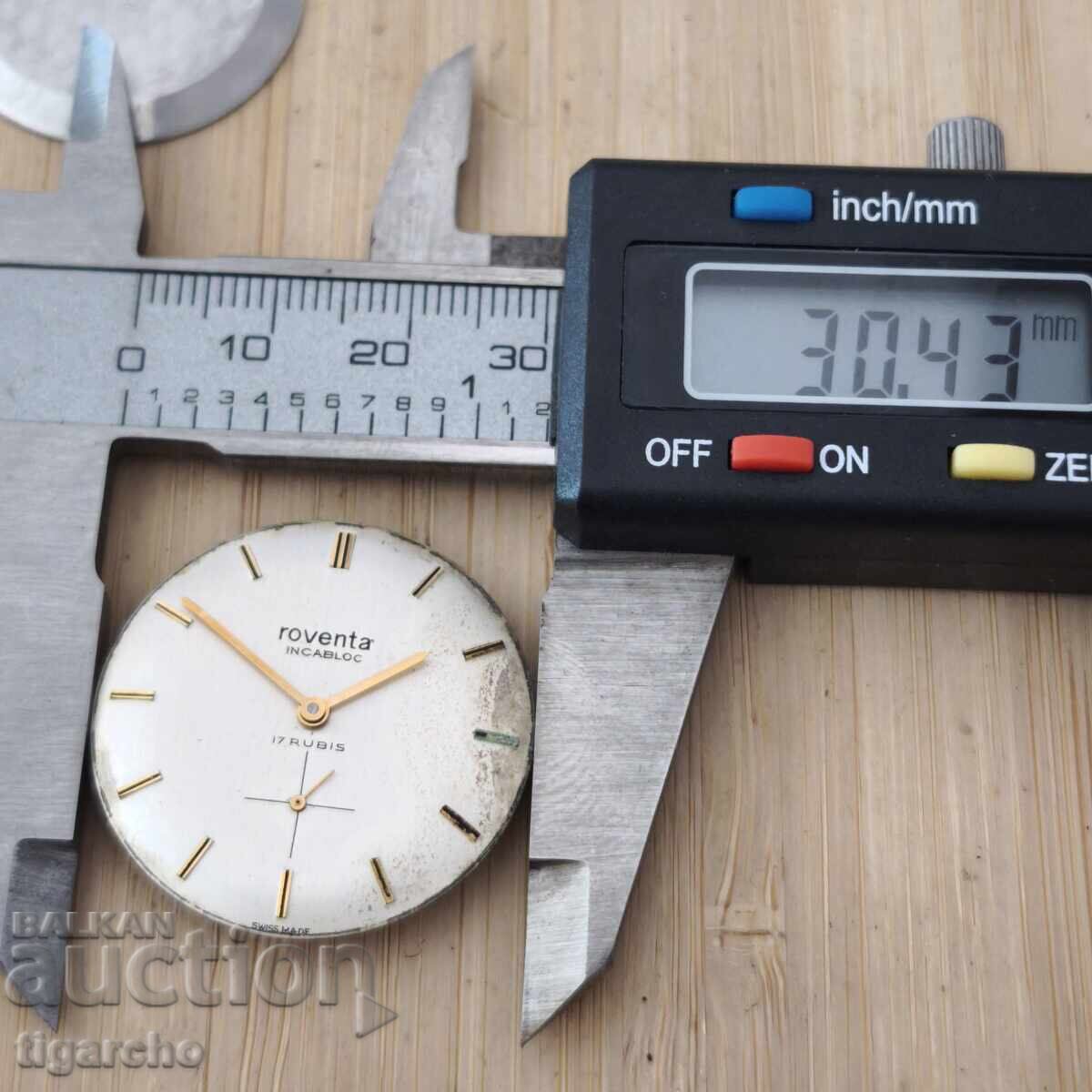 Δημοπρασία Μηχανισμός ανδρικού ρολογιού Roventa