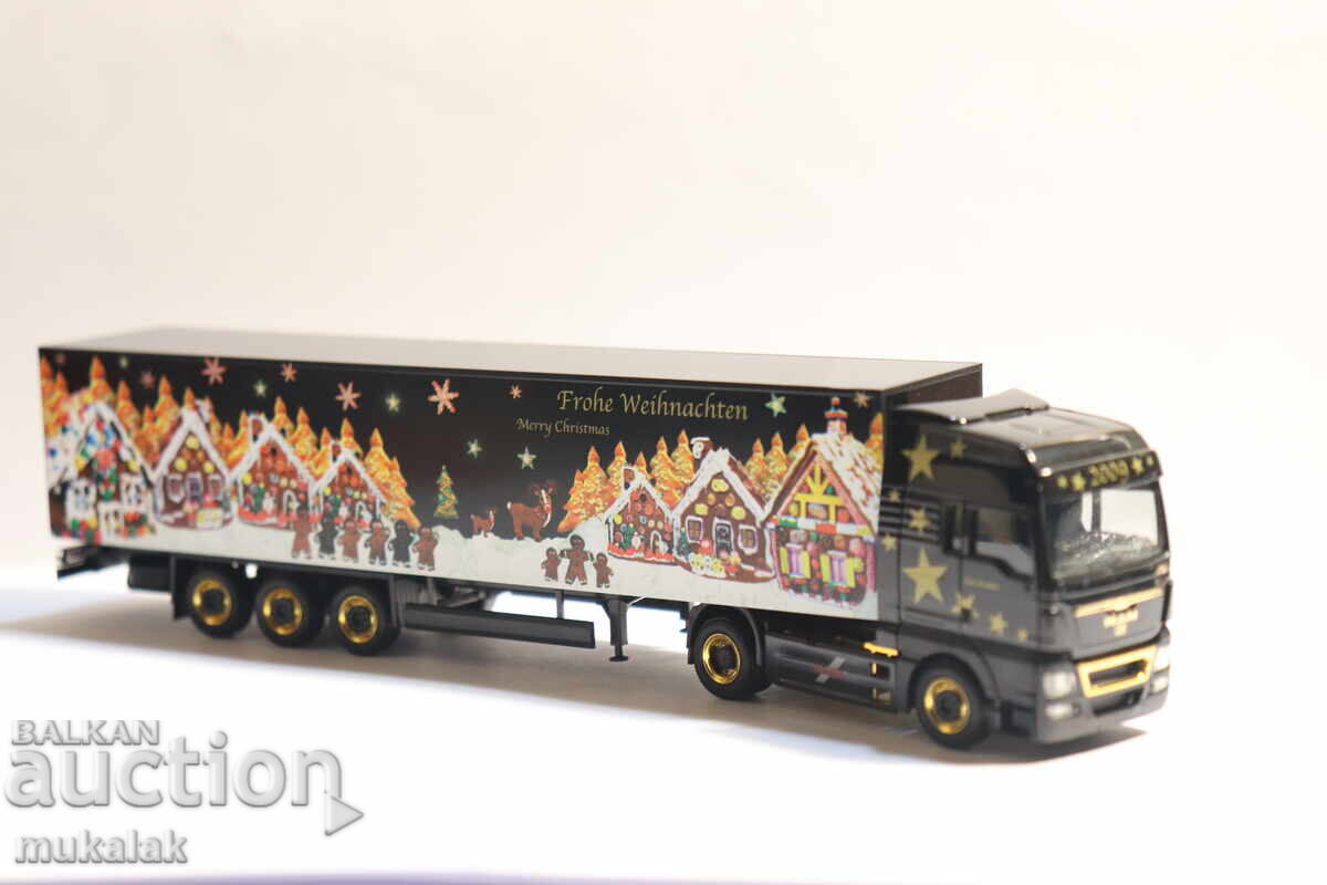 HERPA H0 1/87 MAN TRUCK MODEL TRACTOR TRAILER - 5 HERPA H0 1/87 MAN TRUCK MODEL TRACTOR TRAILER - 5