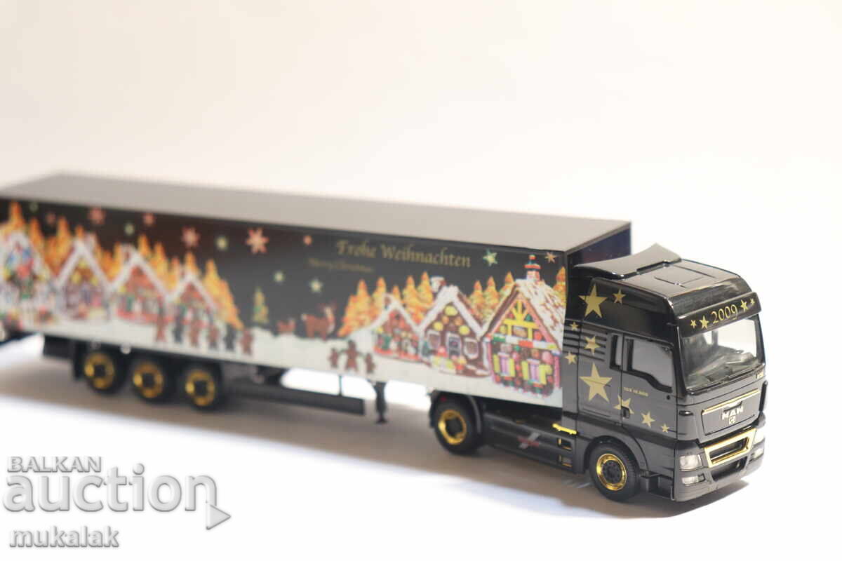 HERPA H0 1/87 MAN TRUCK MODEL TRACTOR TRAILER - 6 HERPA H0 1/87 MAN TRUCK MODEL TRACTOR TRAILER - 6