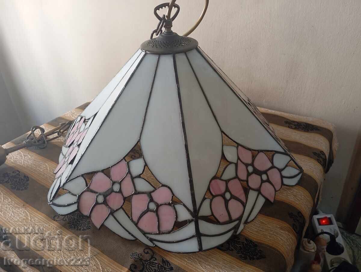 Candelabru, lampă de tavan tip Tiffany