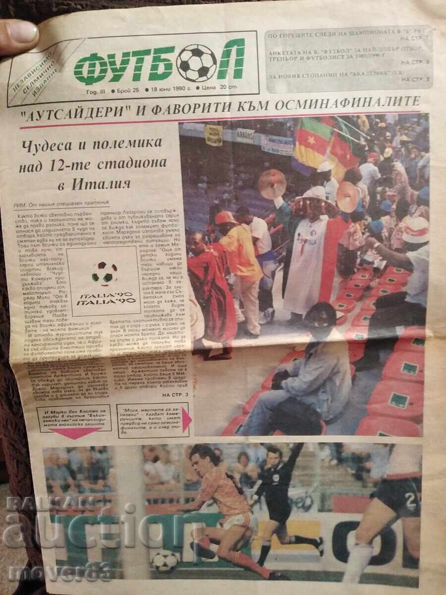 "Football" Herald issue 25/1990 "Football" Herald issue 25/1990