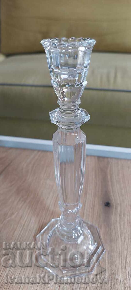 Glass candlestick for connoisseurs, height 23cm - 5 Glass candlestick for connoisseurs, height 23cm - 5