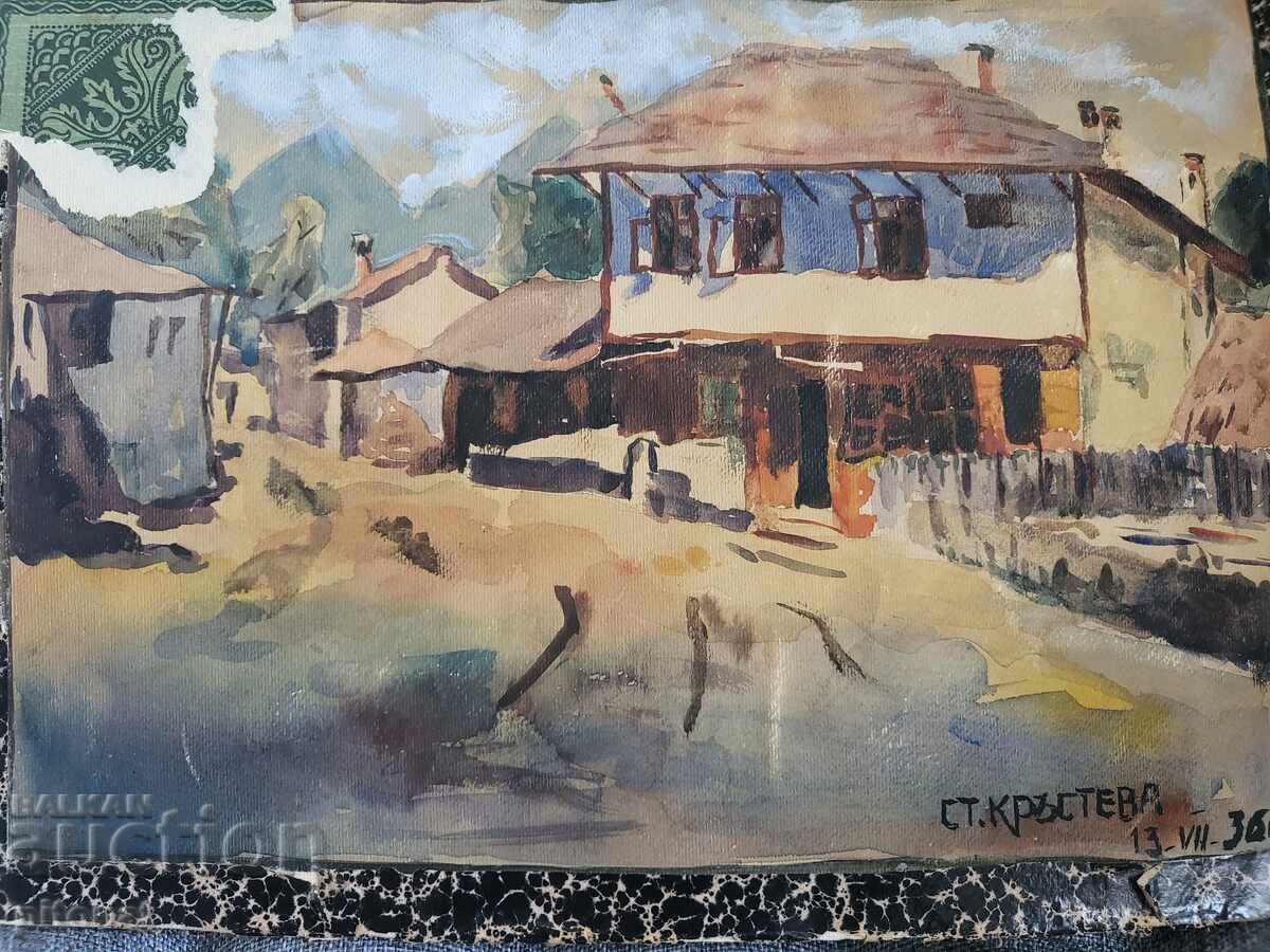 Παλιά ακουαρέλα με τιμή 75.00 BGN | € 38.35