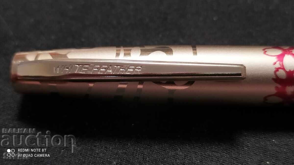 Pen WHITE FEATHER with price 2.99 BGN | € 1.53 Pen WHITE FEATHER with price 2.99 BGN | € 1.53