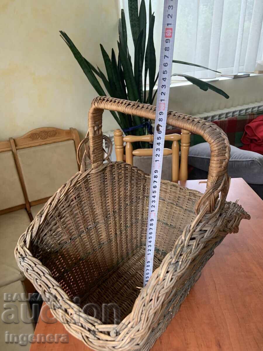 Basket basket woven old big - 5