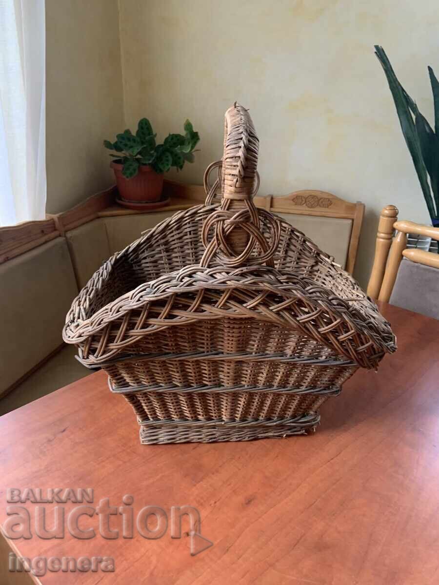 Basket basket woven old big