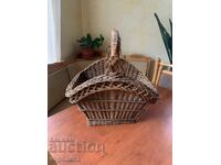 COȘ DE COȘULIȚĂ ÎMPLETIT VECHI MARE