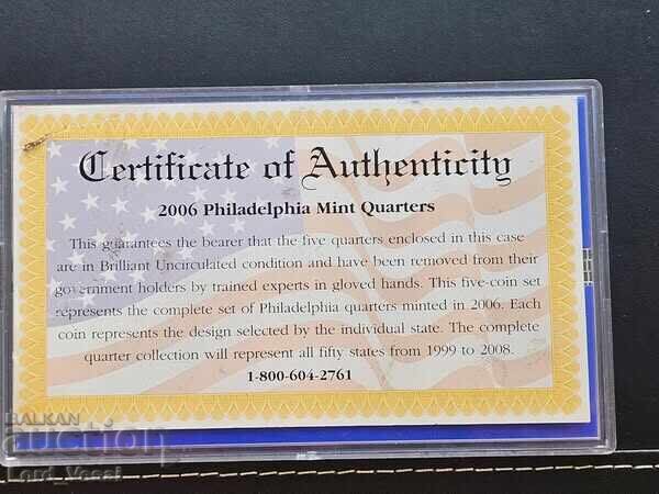 Δημοπρασία ΗΠΑ - 2006 Philadelphia Mint Quarter