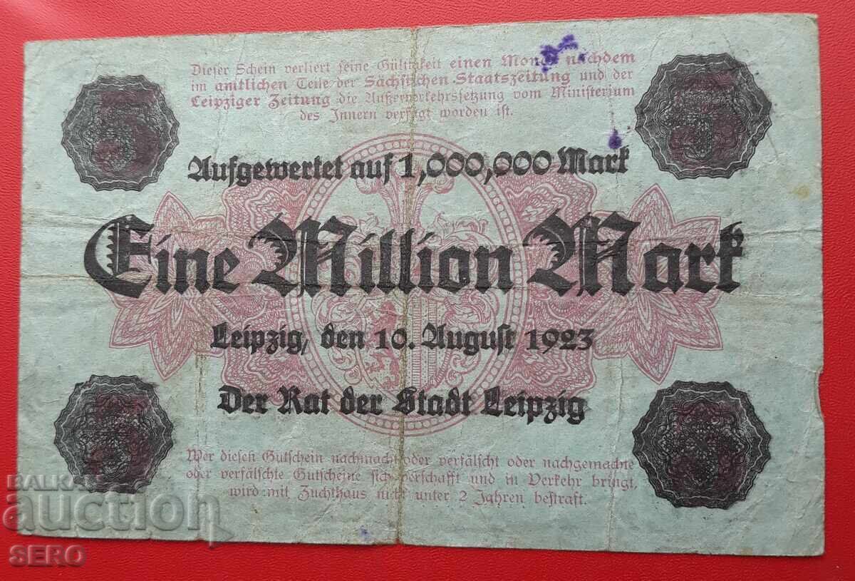 Banknote - Germany - Saxony - Leipzig - 1,000,000 Mark 1923 with price 7.00 BGN | € 3.58