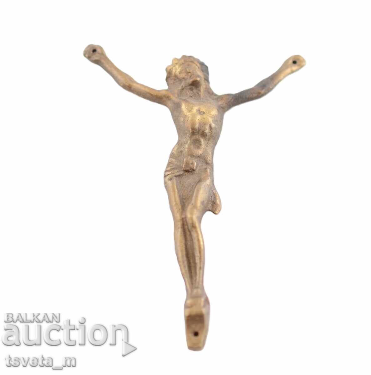 Figurină de bronz crucifix