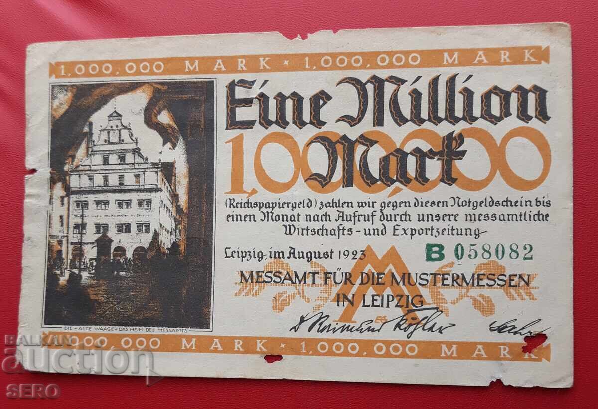 Banknote - Germany - Saxony - Leipzig - 1,000,000 Mark 1923