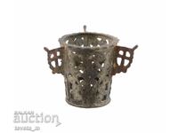 Candelă veche de bronz - Regatul Bulgariei