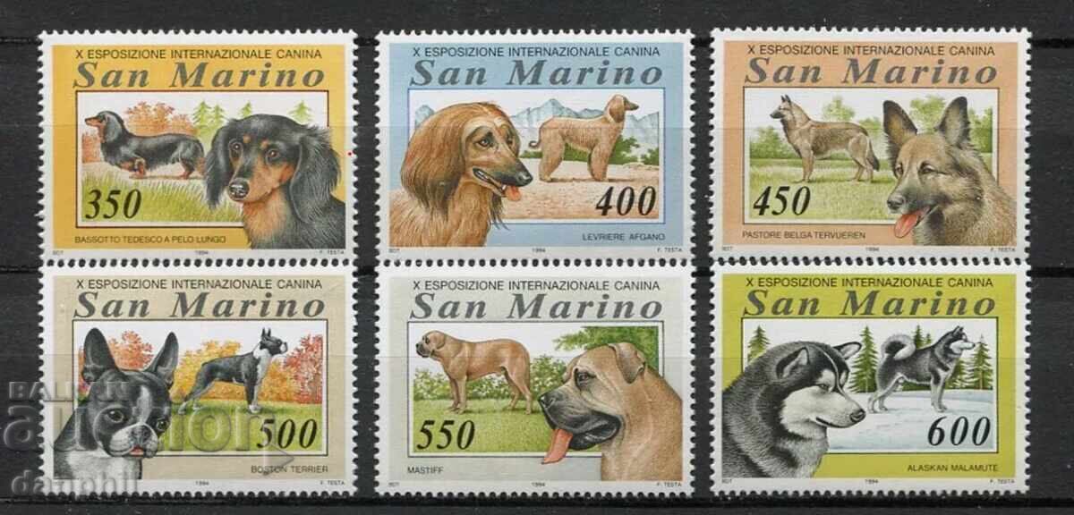 San Marino 1994 Dogs (**) clean, uncancelled San Marino 1994 Dogs (**) clean, uncancelled