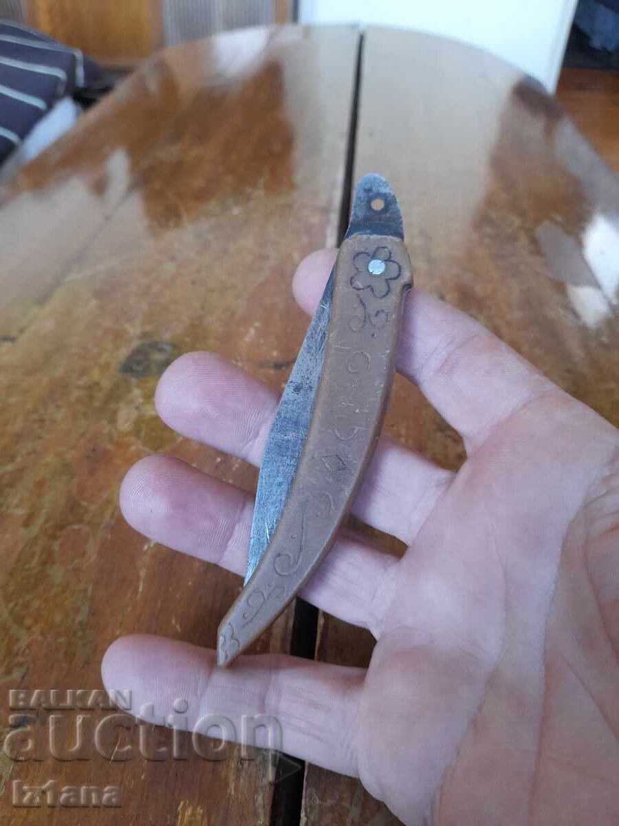 Παλιό μαχαίρι τσέπης, λεπίδα, λεπίδα με τιμή 38.00 BGN | € 19.43