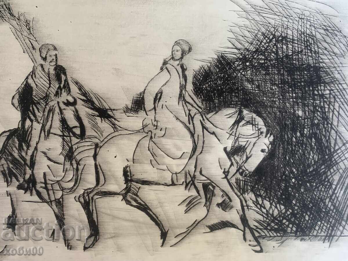 Auction picture etching Auction picture etching