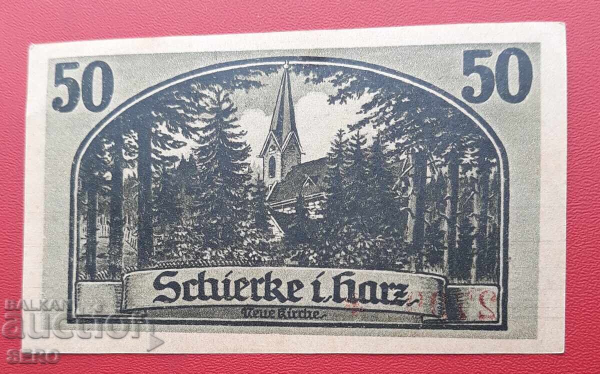 Banknote-Germany-Saxony-Shirke-50 pfennig 1921 Banknote-Germany-Saxony-Shirke-50 pfennig 1921