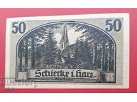 Banknote-Germany-Saxony-Shirke-50 pfennig 1921