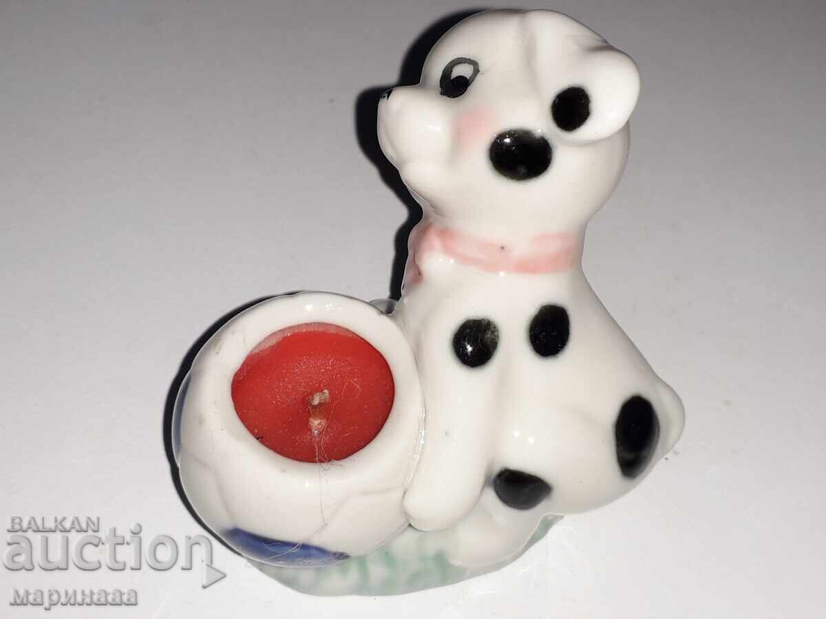 CANDLEHOLDER. FIGURINE. PORCELAIN