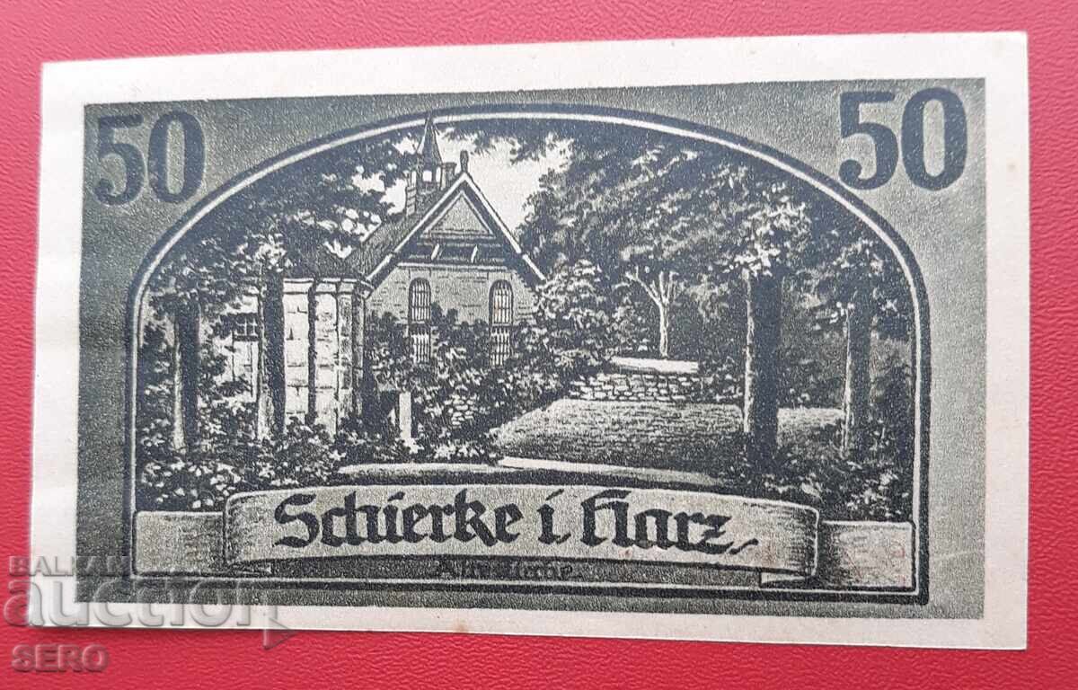 Banknote-Germany-Saxony-Shirke-50 pfennig 1921 Banknote-Germany-Saxony-Shirke-50 pfennig 1921