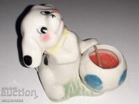 CANDLEHOLDER. FIGURINE. PORCELAIN