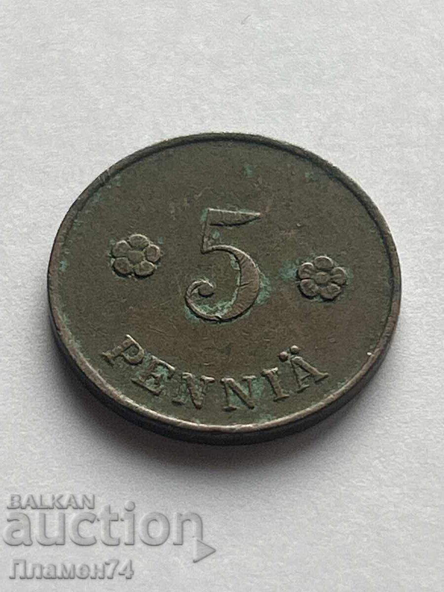 5 πένι 1920 Φινλανδία με τιμή 2.00 BGN | € 1.02 5 πένι 1920 Φινλανδία με τιμή 2.00 BGN | € 1.02