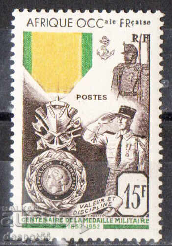 1952. Africa Occidentală Franceză. 100 de ani de la Medalia Militară