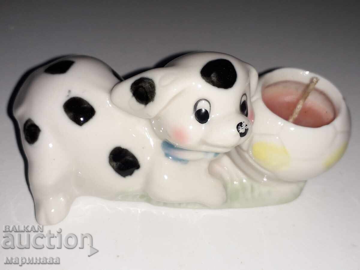 CANDLEHOLDER. FIGURINE. PORCELAIN CANDLEHOLDER. FIGURINE. PORCELAIN