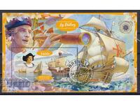 Bloc timbrat Corăbii 2020 din Gabon