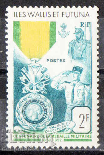 1952. Wallis and Futuna. 100th Anniversary of the Military Medal 1952. Wallis and Futuna. 100th Anniversary of the Military Medal