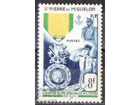 1952. Saint-Pierre și Miquelon. 100 de ani de la Medalia Militară